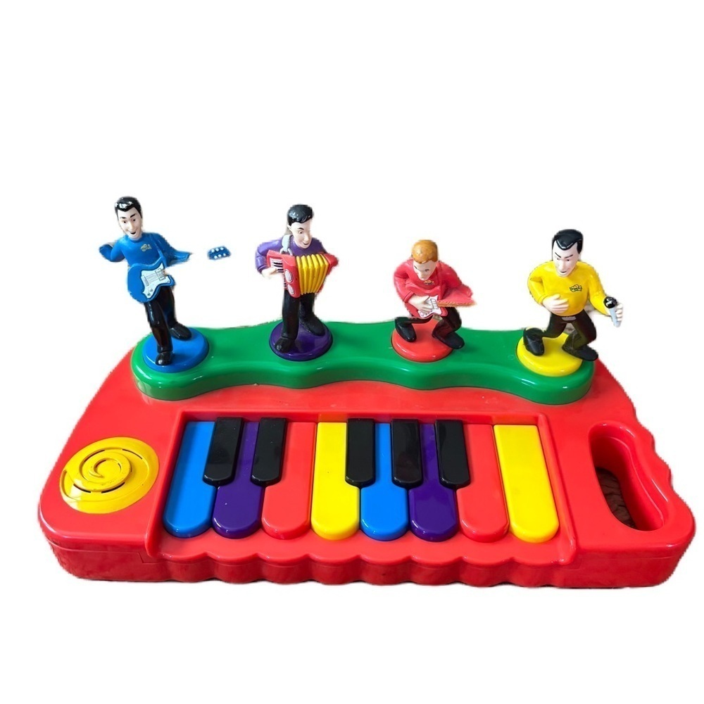 Vintage The Wiggles Musical Piano Toy Red Characters